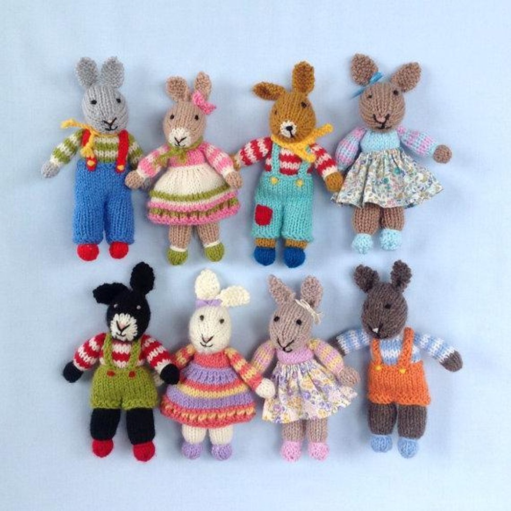 Rabbit Rascals Knitting pattern by Dollytime Knitting