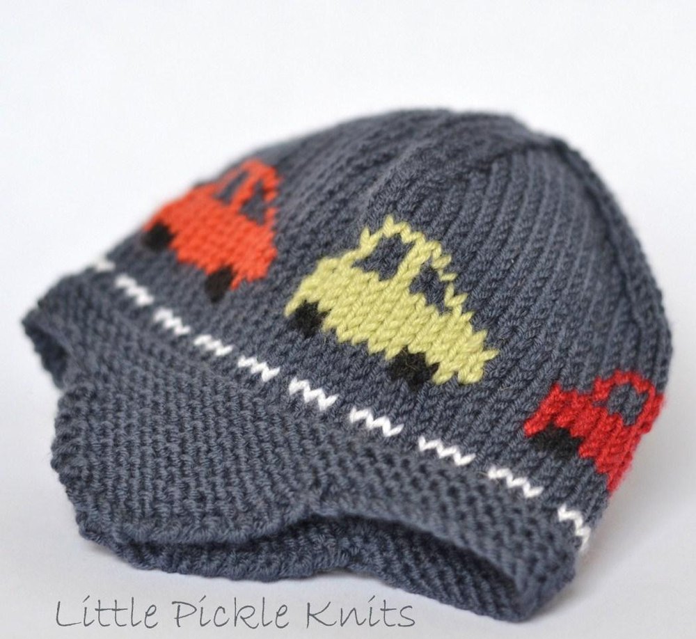 Little Cars Aviator Knitting pattern by Little Pickle Knits