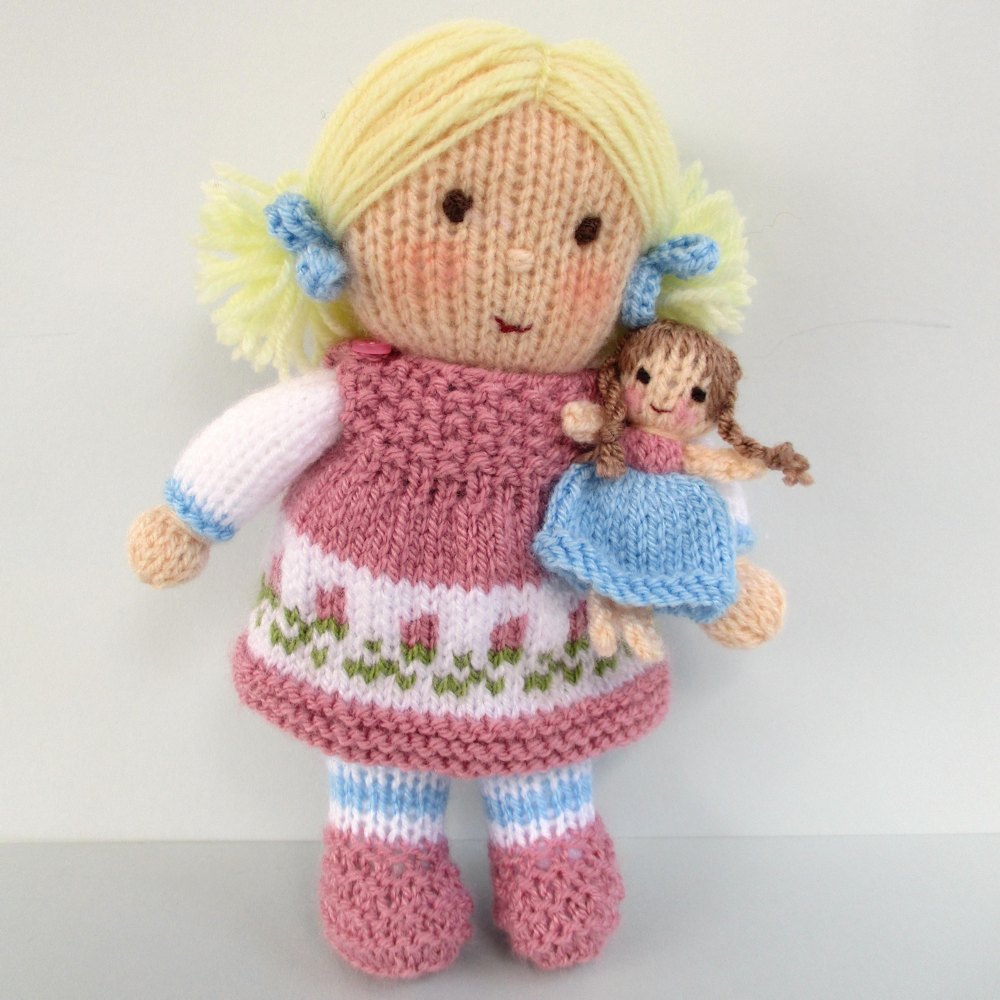 Dolly Rose and Tiny Doll Knitting pattern by Dollytime