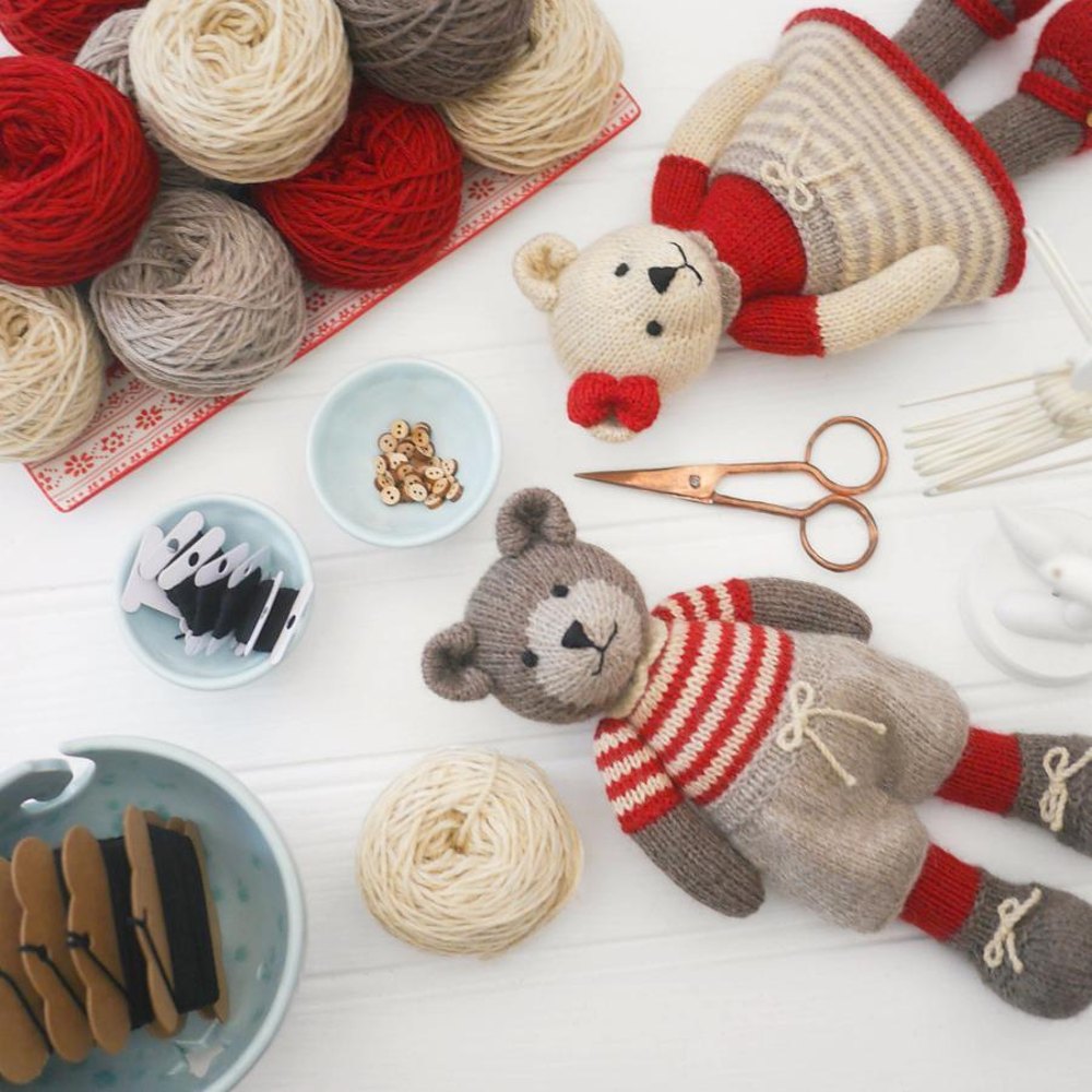 TEAROOM Bears Method 2 Knitting pattern by Mary Jane's Tearoom