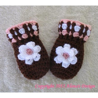 Free knitting pattern for baby mittens without thumb