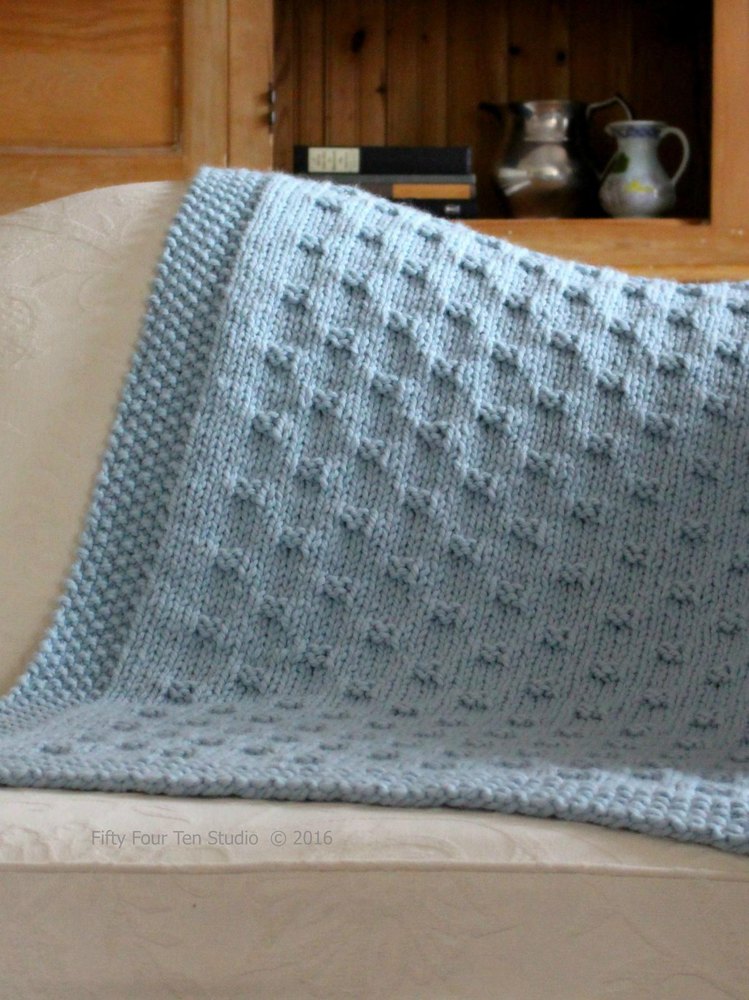 Belleview Blanket Knitting pattern by Fifty Four Ten Studio