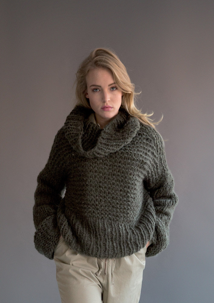 Sweater and Snood in Rico Fashion Big Mohair Super Chunky ...