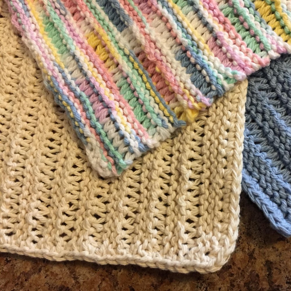 The Beginner Knitter - Learn to Knit a Dishcloth Knitting ...