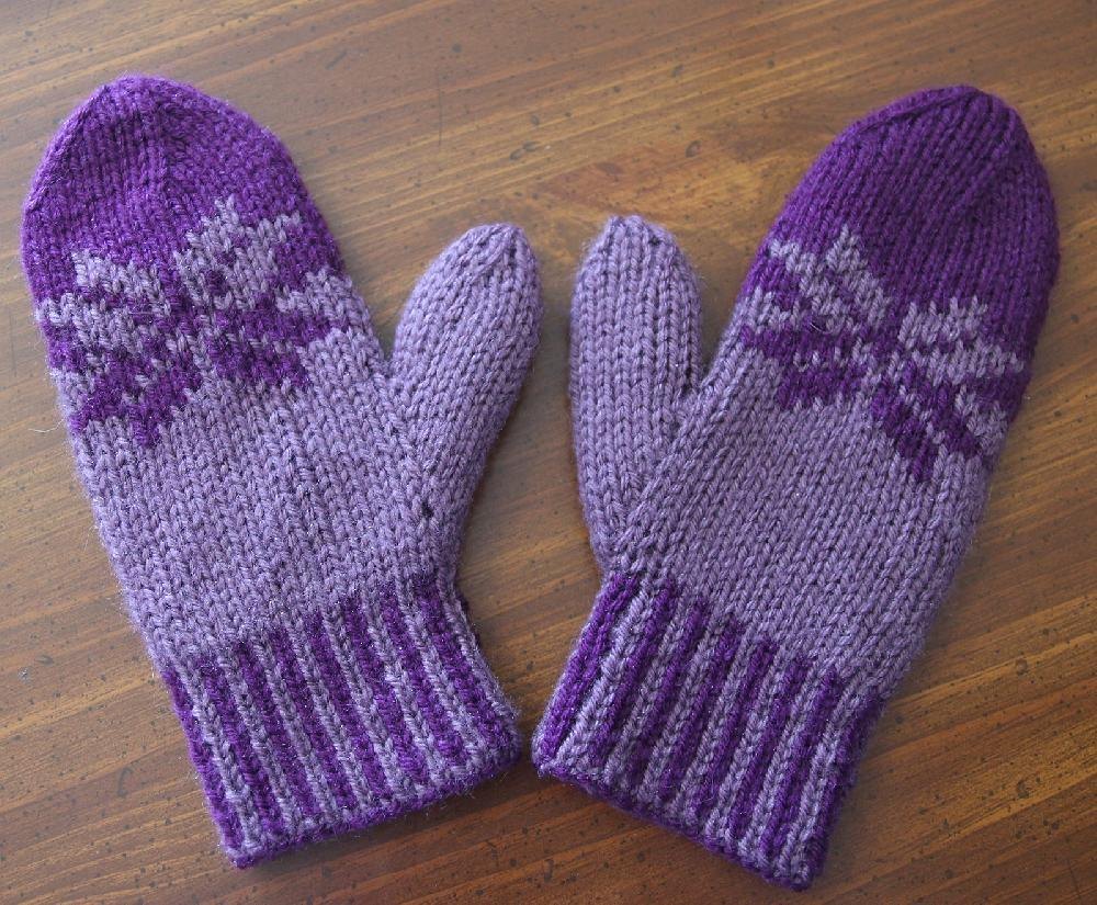 Double Knit Fair Isle Mittens Knitting pattern by