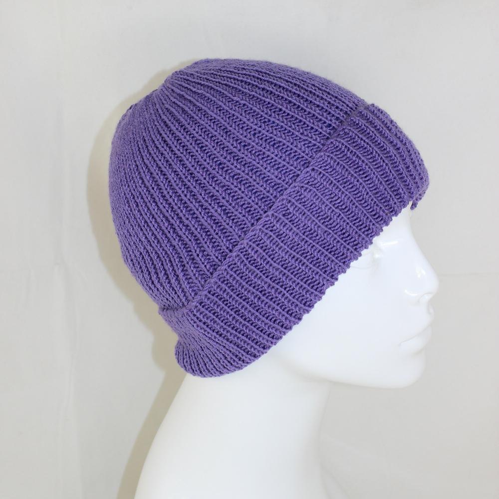 4 Ply Unisex Rib Beanie Hat Knitting pattern by