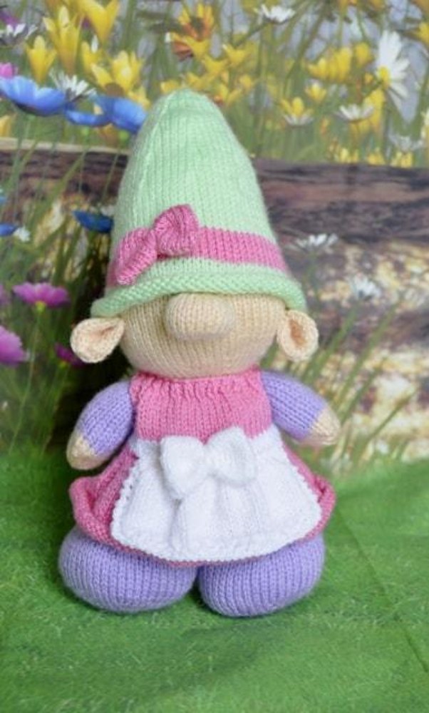 Gnorma the Gnome Knitting pattern by Knitting by Post