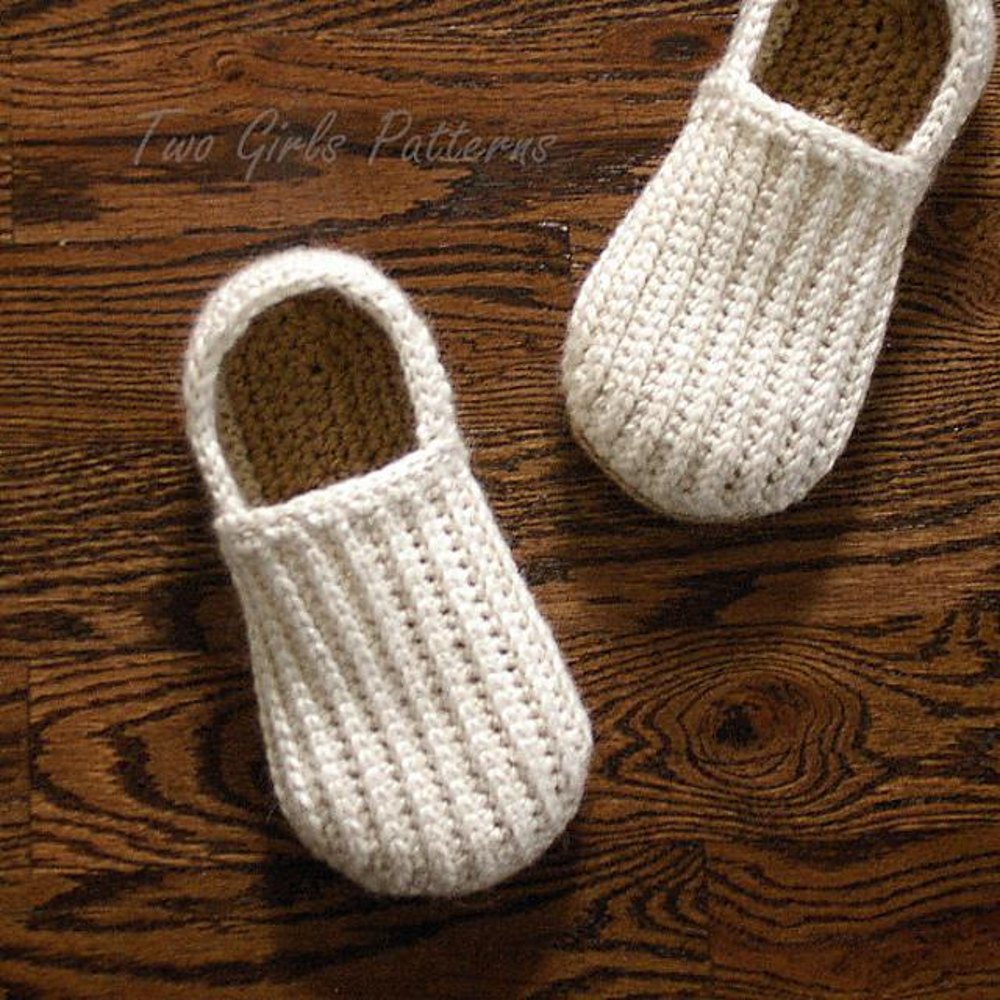 Mens House Shoes the Lazy Day Loafer Slipper Crochet