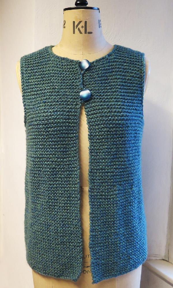 Easy Peasy Adult Gilet Knitting pattern by Ruth Maddock