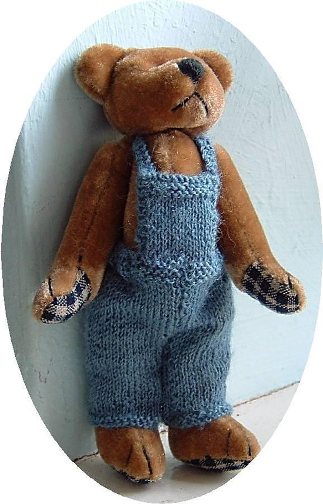 Teddy Dungarees pattern Knitting pattern by Frances Powell