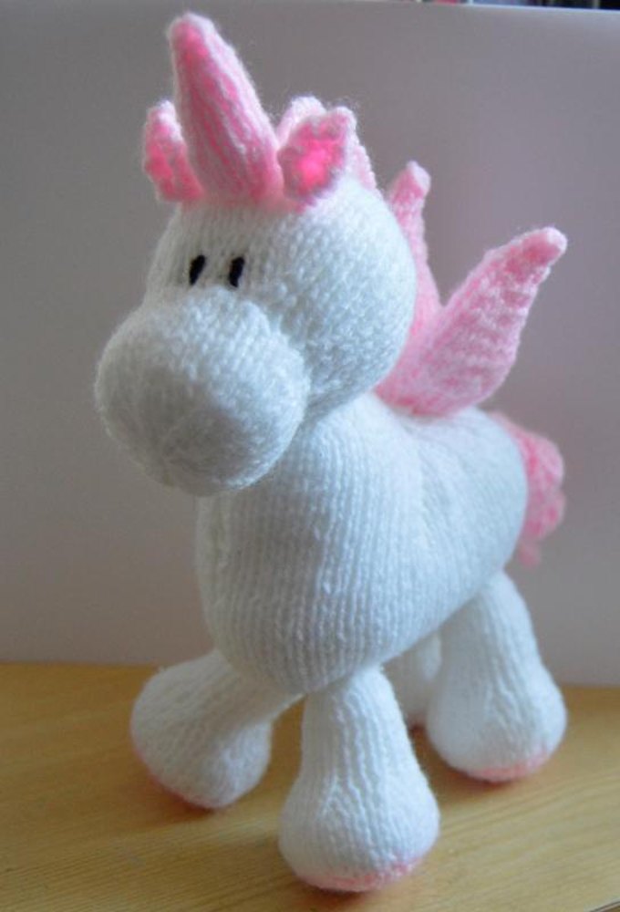 Stardust the unicorn soft toy Knitting pattern by Knitting