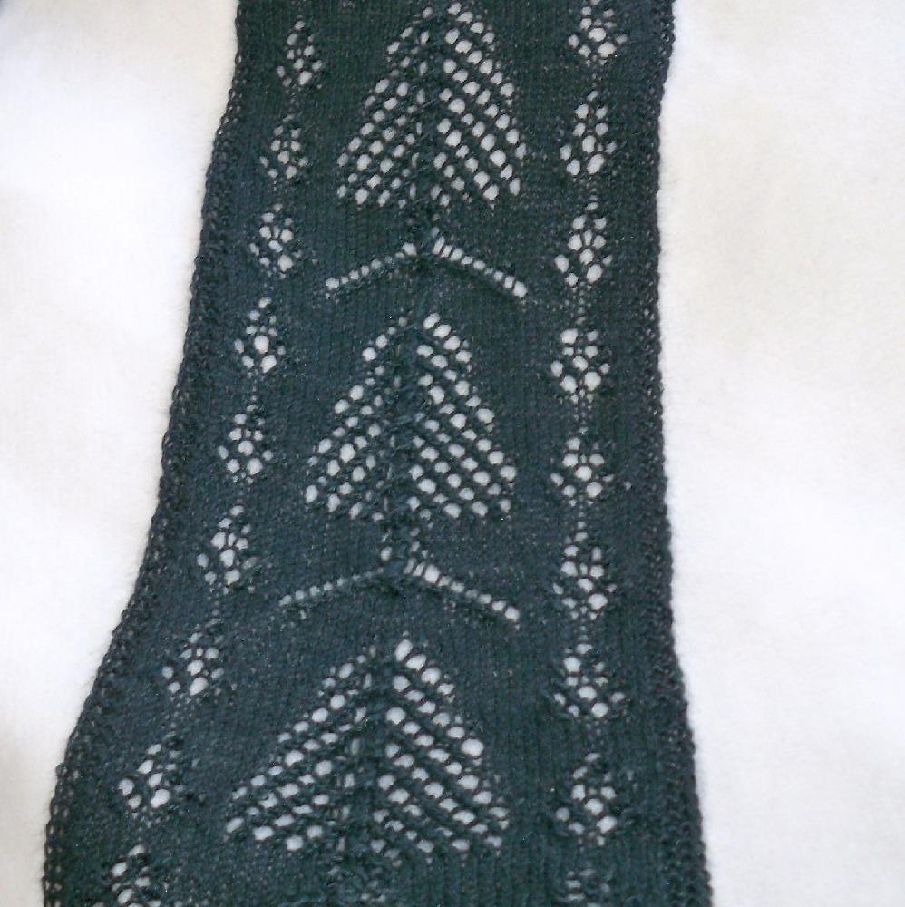 Pine Trees and Cones Scarf or Scoodie Knitting pattern by ...
