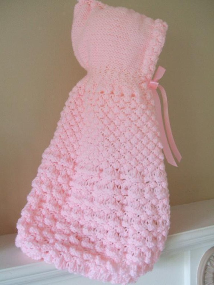 HOODED BABY CAPE Knitting pattern by SUSAN J WARD