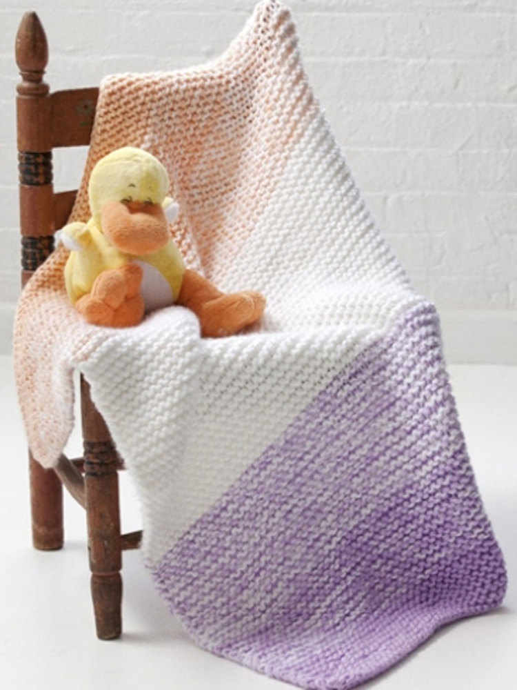 Soft 'n Simple Baby Blanket in Caron Simply Soft