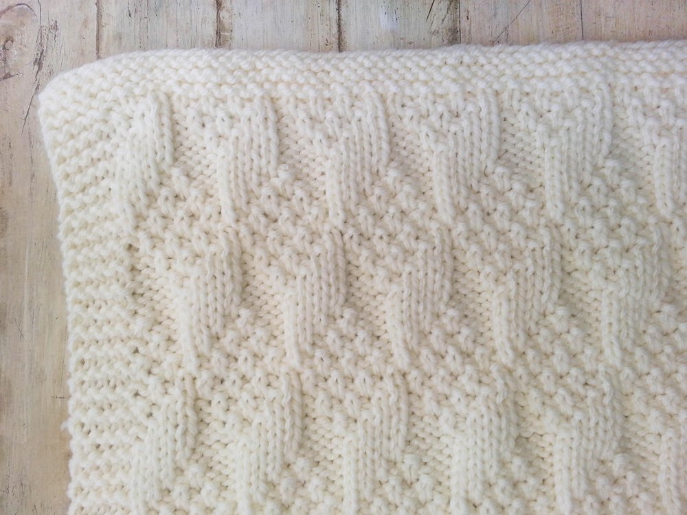 Bulky Baby Blocks Blanket Knitting pattern by heaventoseven
