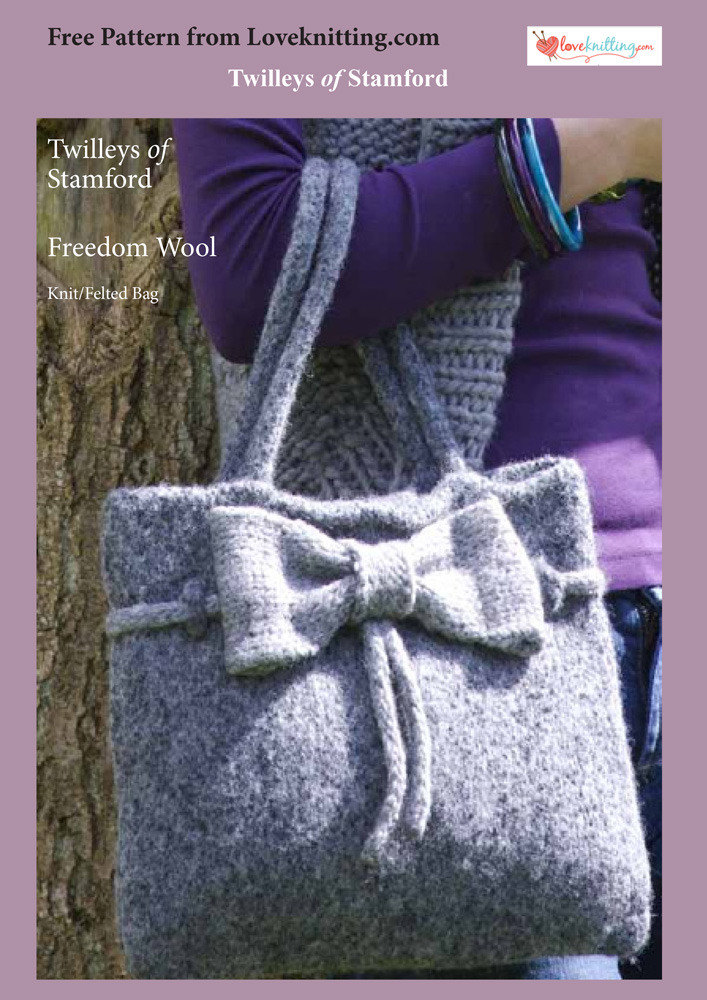 Felt Bag in Twilleys Freedom Wool | Knitting Patterns | LoveKnitting