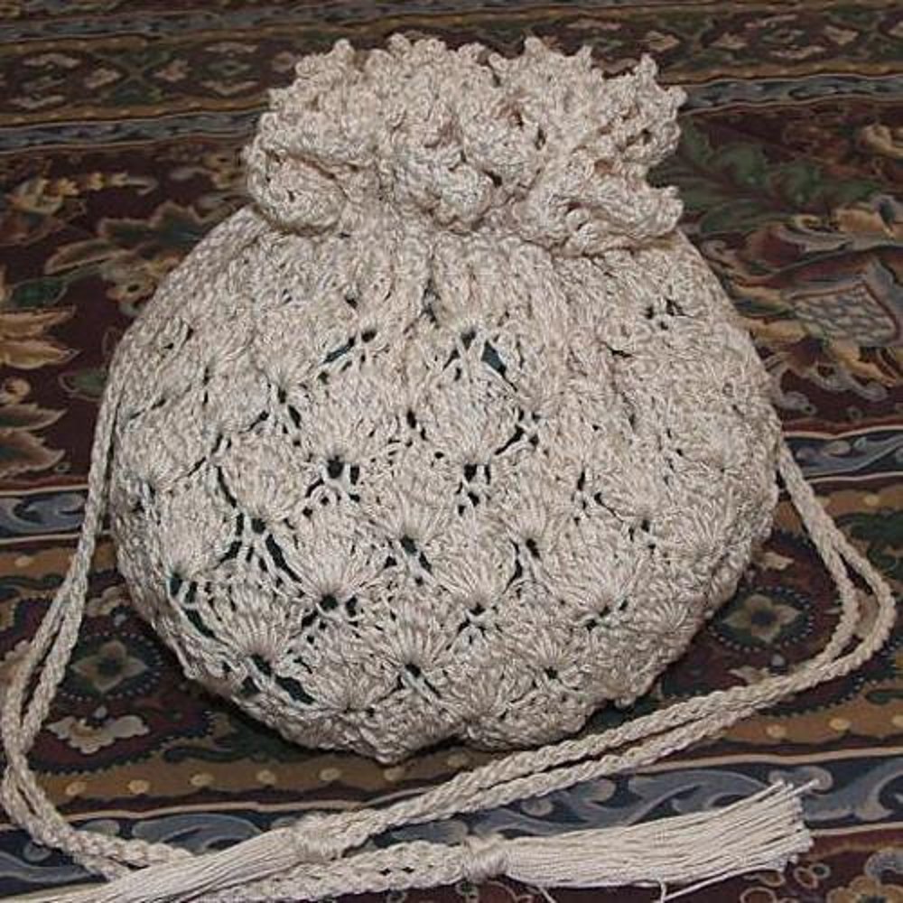 Vintage Style Drawstring Bag Crochet pattern by Cobbler's ...
