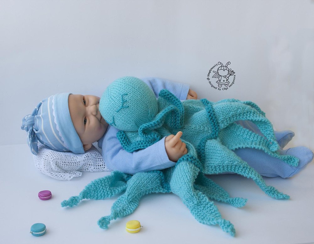 Octopus Baby Blanket Knitting pattern by Simplytoys13