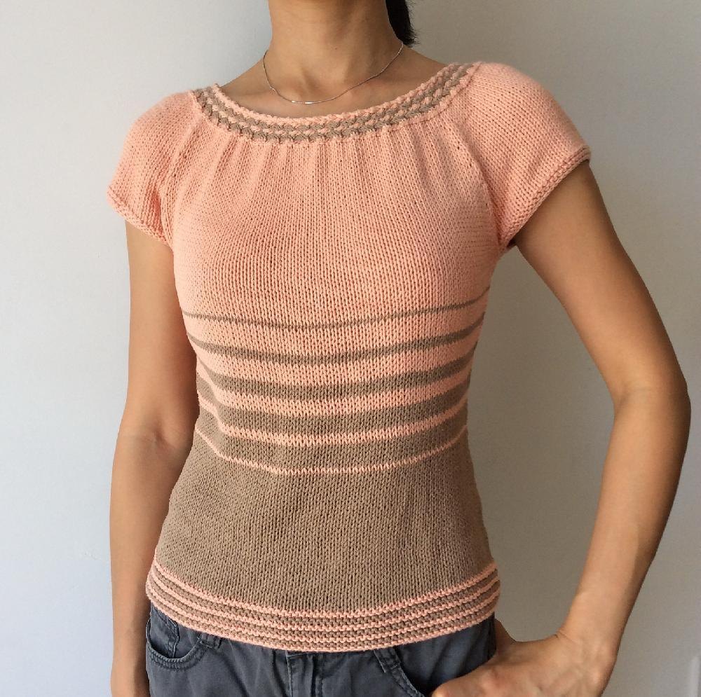 Women's WovenCable Summer Top Knitting pattern by Adeline ...
