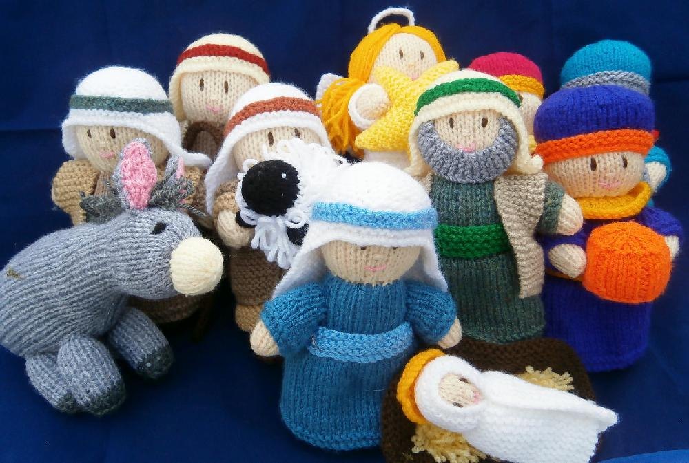 A Knitted Nativity Knitting pattern by Ann Franklin