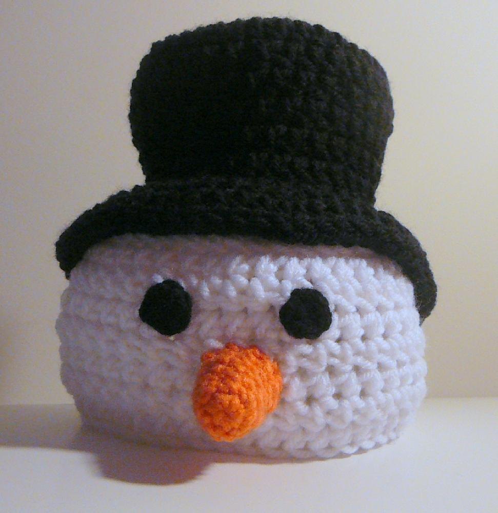Snowman Hat Top Hat Crochet pattern by Heather