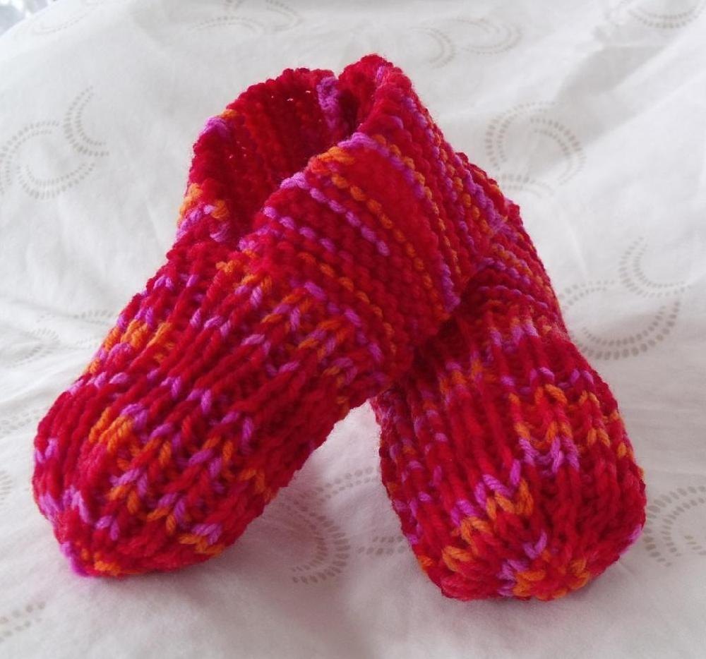 How to Knit Child Slippers Knitting pattern by Janis Frank