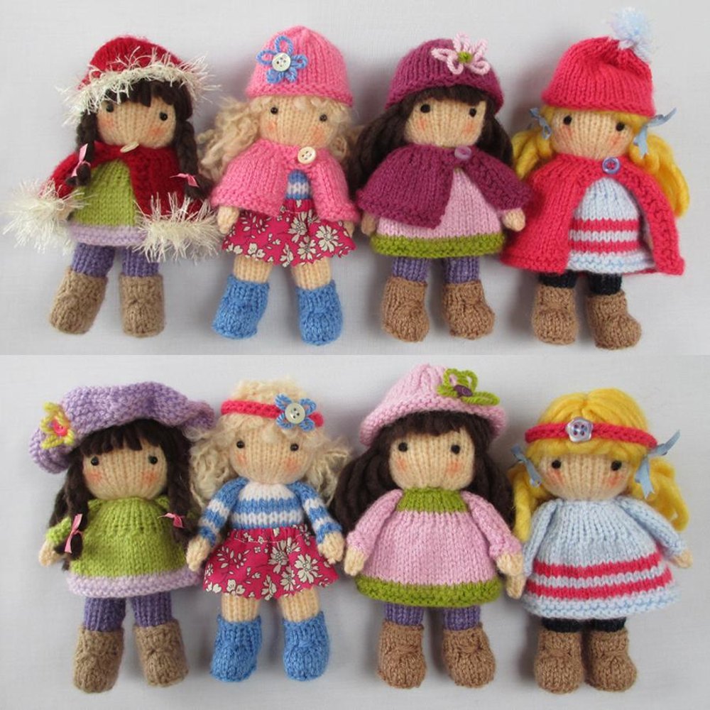 Little Belles Small Knitted Dolls Knitting pattern by