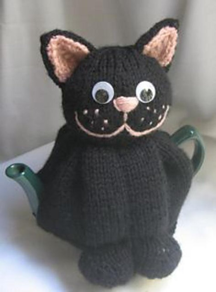 Cat Tea Cosy Knitting pattern by Rian Anderson Knitting