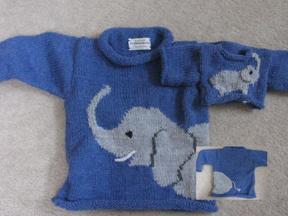 Elephant Knitting pattern by Sandy's Creations Knitting