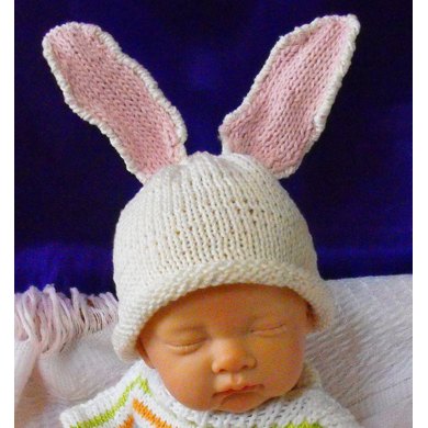 Baby Big Ears Bunny Beanie Knitting pattern by ...
